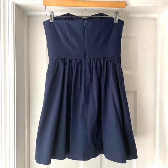 Lilly Pulitzer Mayfield Strapless Mini Dress Navy Starfish Seashell Size 4 - Picture 9 of 15
